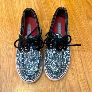 Sperry sequined Top Sider Womens 6M